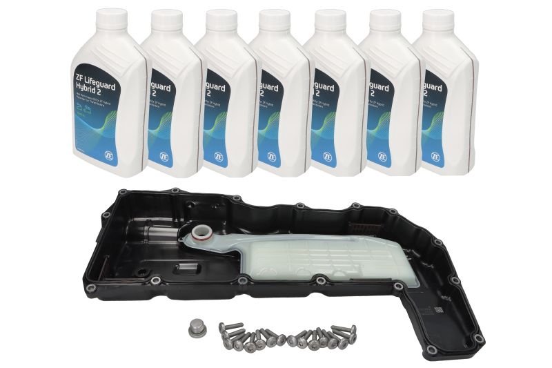 (EN) Automatic transmission oil change kit, Met olie (ZF 8HP 60 MH, (EN) Mild Hybrid  naar pan + bout) past: BMW 4 (G22, G82), 4 (G23, G83), 4 GRAN COUPE (G26), 5 (G60, G90, G68) 2.0H-4.4H 03.19-