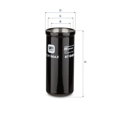 Hydraulisch filter (geschroefd)