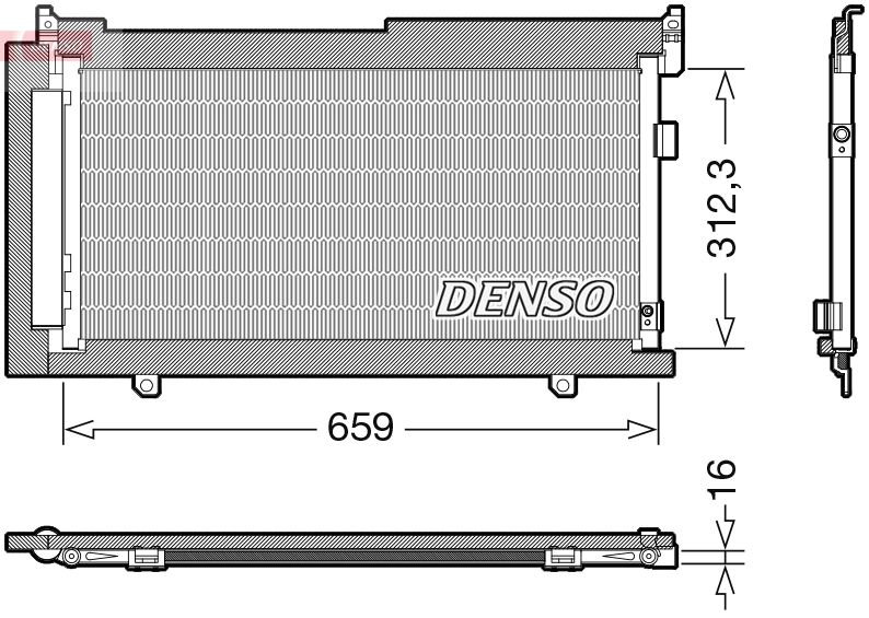 A/C condensator (met droger)