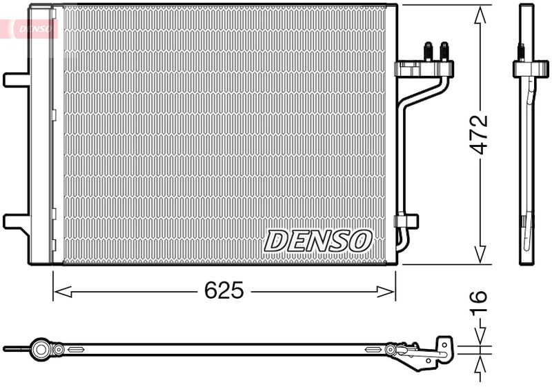 A/C condensator (met droger)