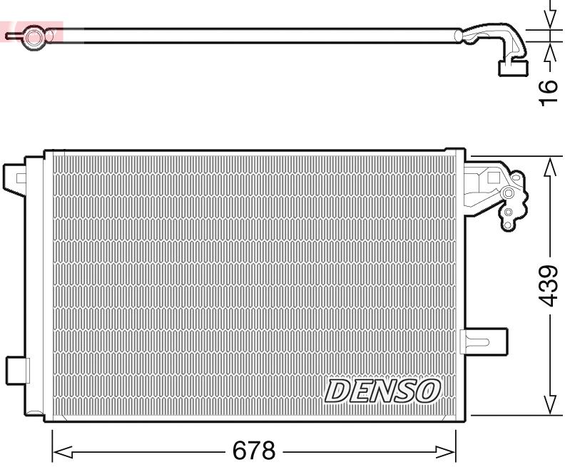 A/C condensator (met droger)