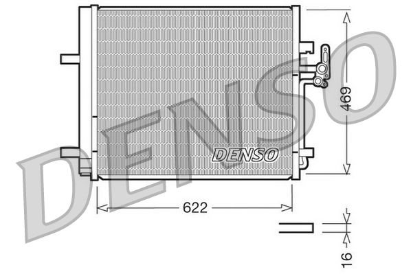 A/C condensator (met droger)