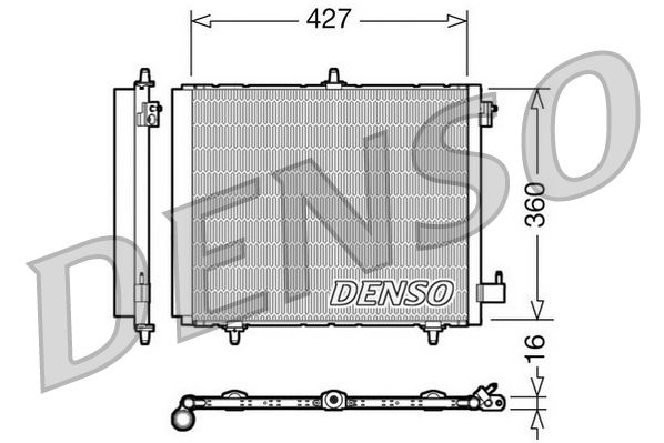 A/C condensator (met droger)